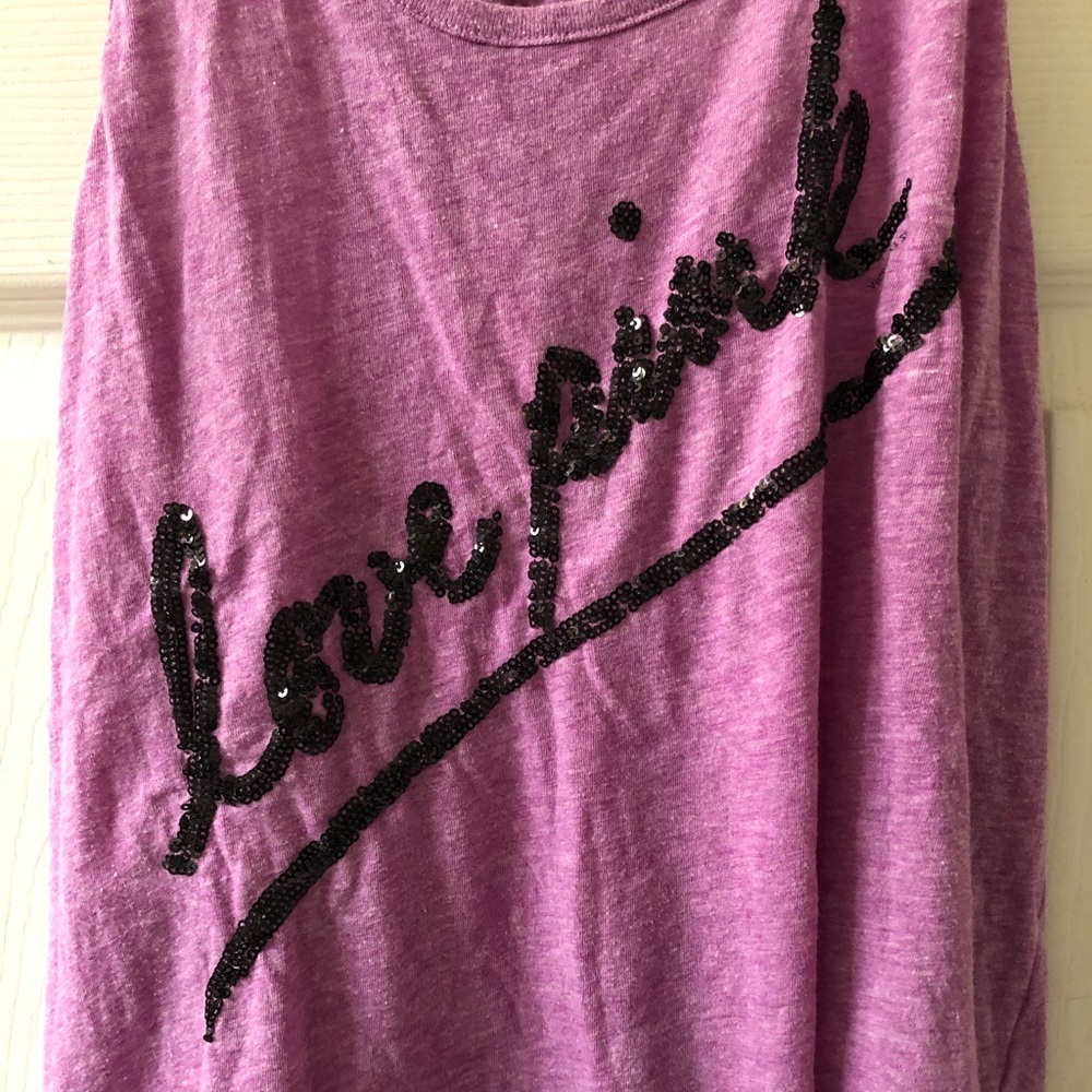 Pink Sequined Tank Top - Picture 2 of 4